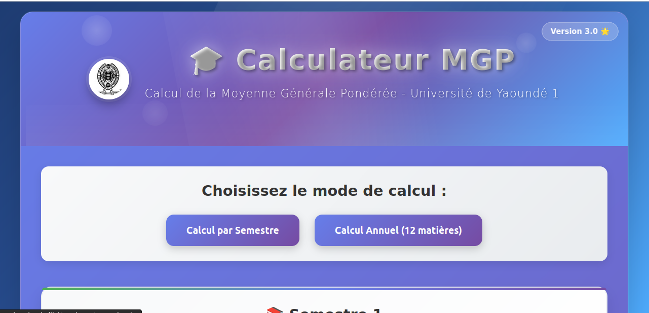 Calculateur MGP