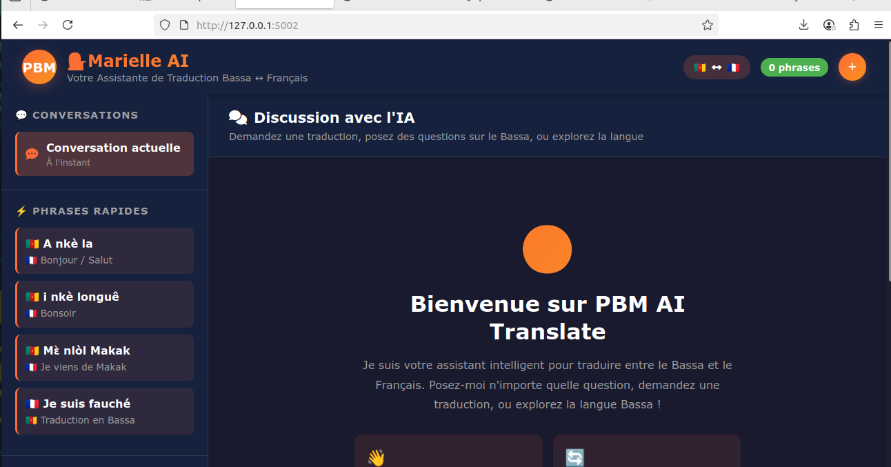 Application Bassa Learning - Marielle AI